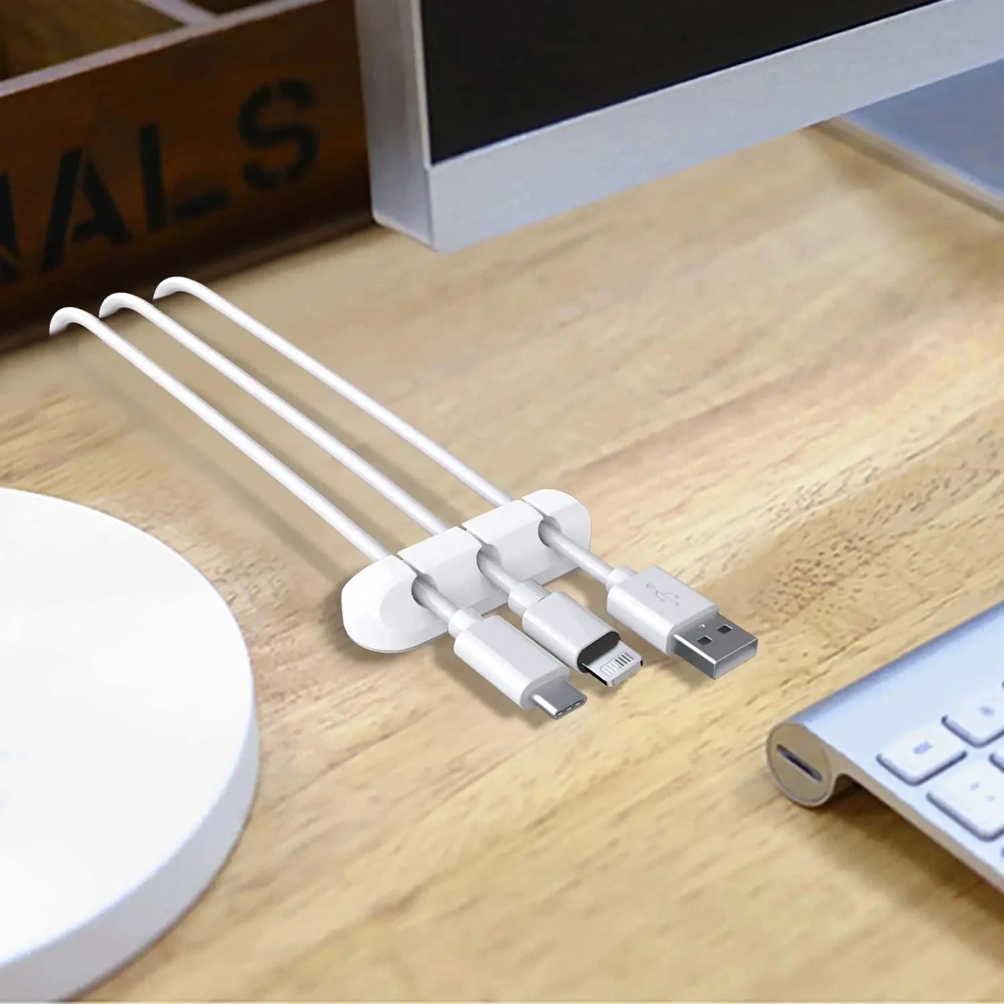 Cable Holder Chips Silicone Flexible Cable Holder Cord