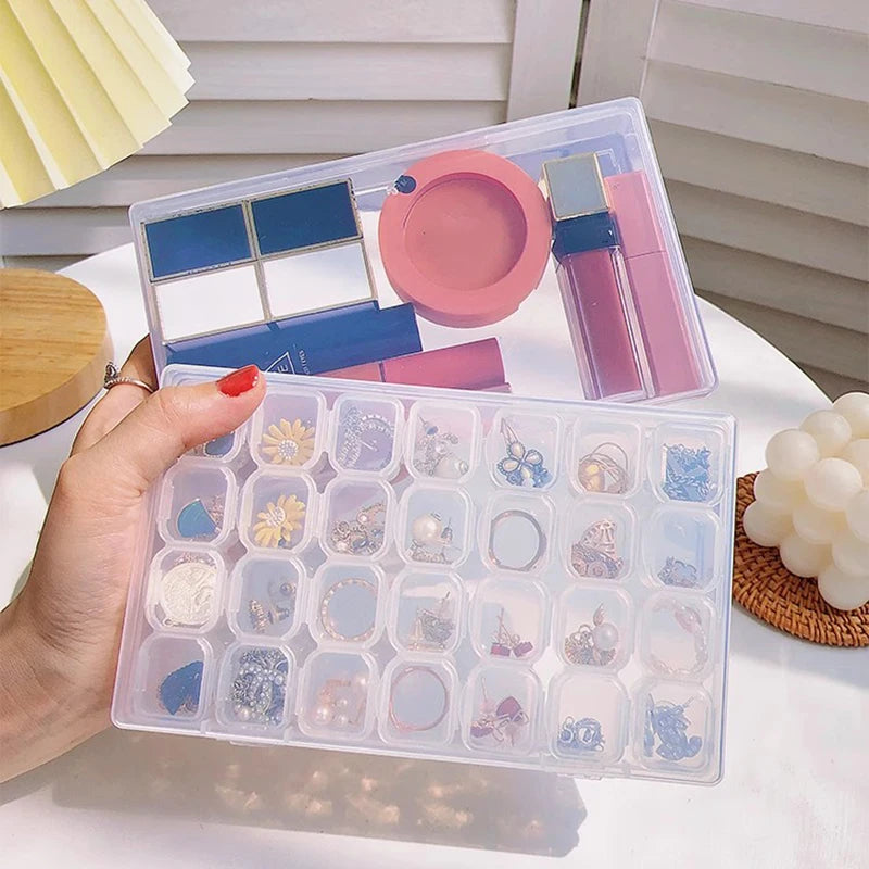28/56 Grids Adjustable Plastic Storage Box