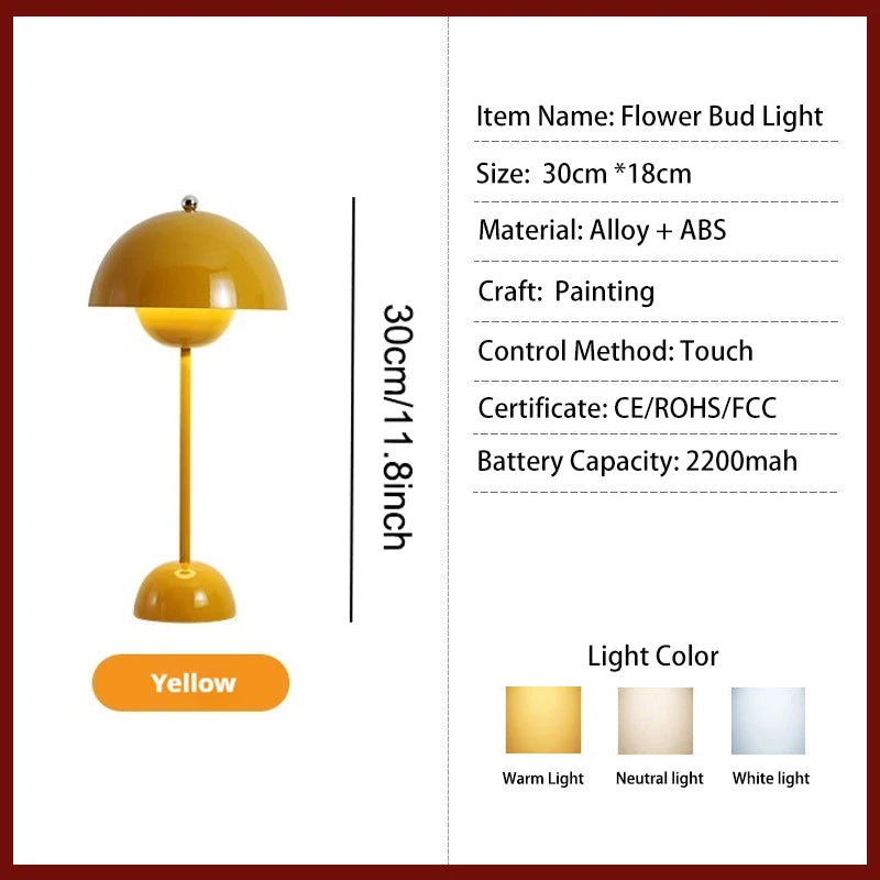 Adjustment Indoor Lighting Fixture Flower Bud Desk Lamps