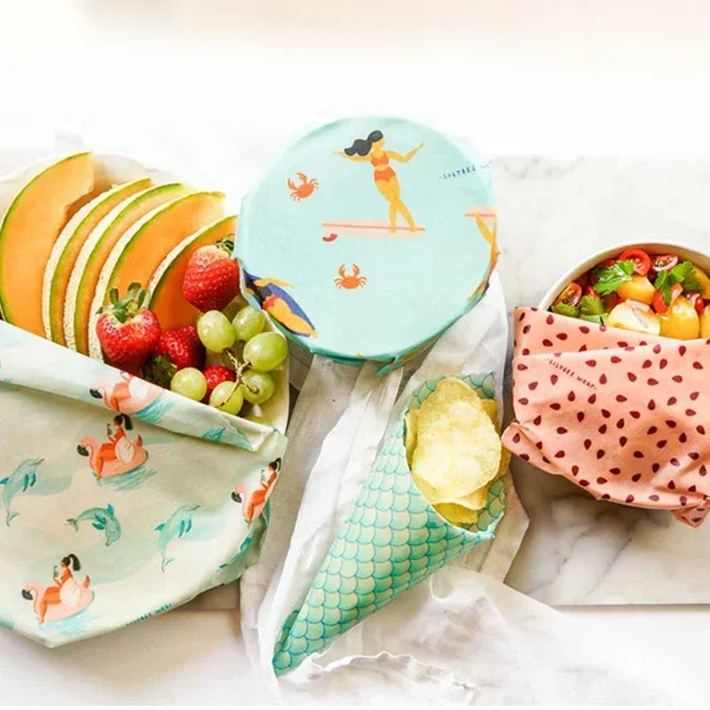 Reusable Food Fresh Keeping Cloth Beeswax Food Wrap