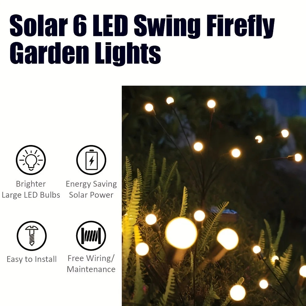 6/8/10 Lights LED Solar Powered Firefly Light
