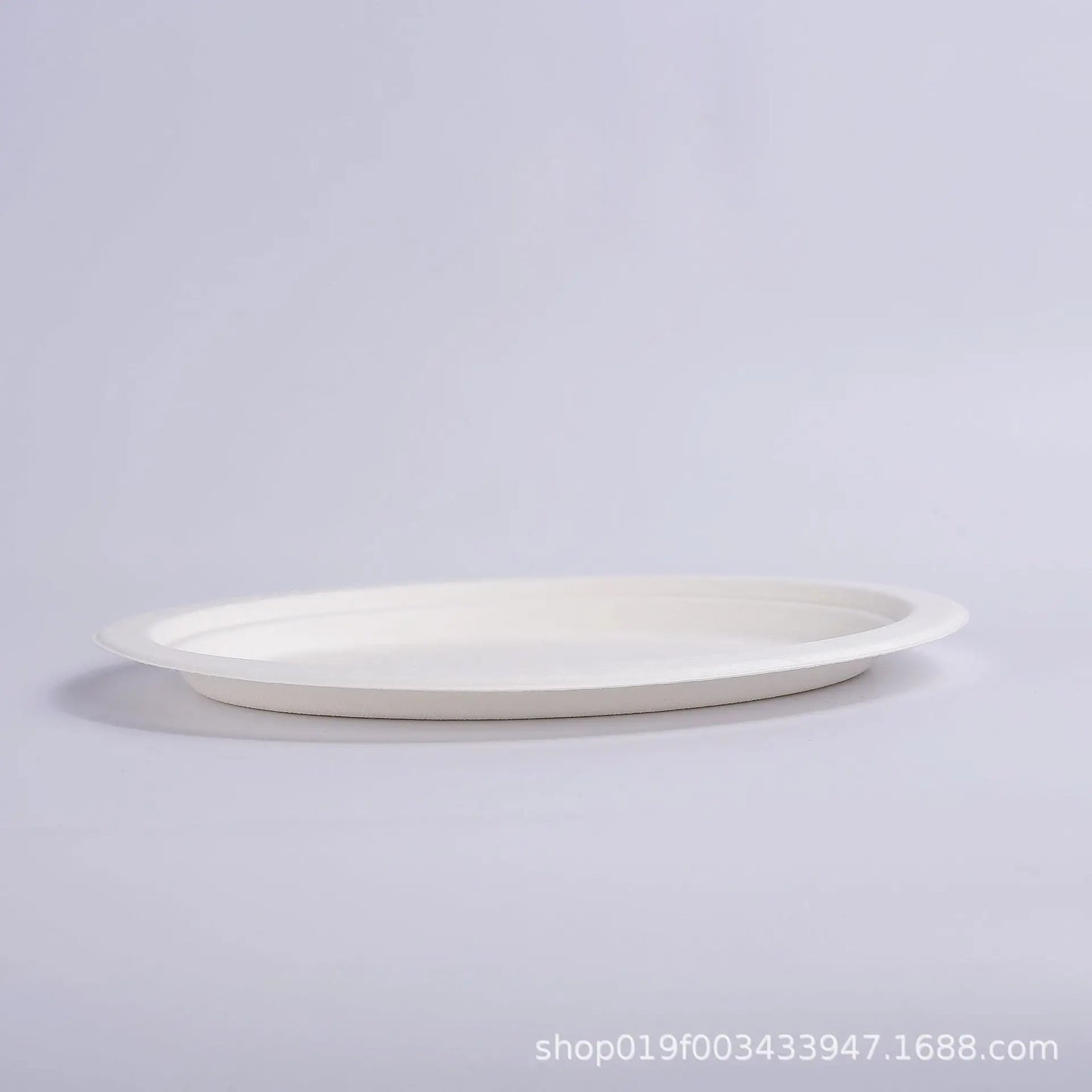 9"/10" 50pcs Disposable sugarcane pulp three grid Compostable Paper Plates