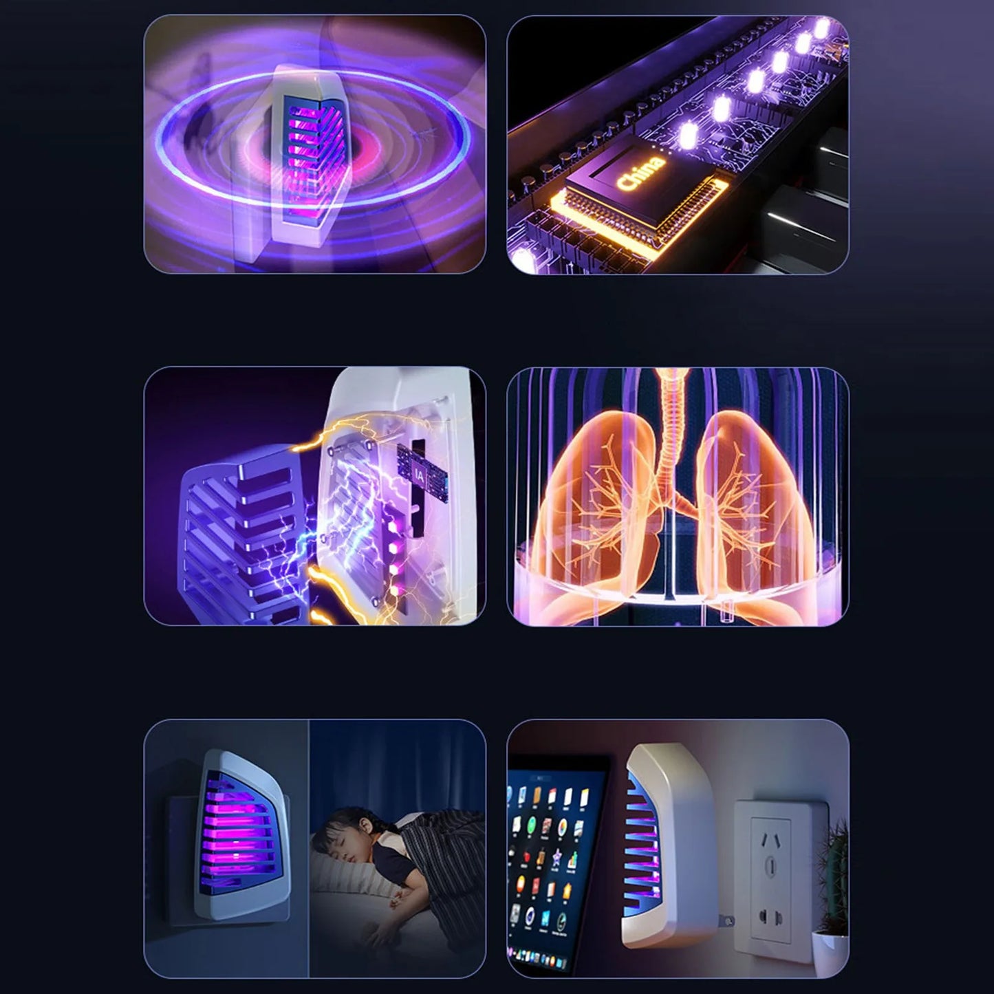 Indoor Trap For Indoors Electronic With Blue Lights