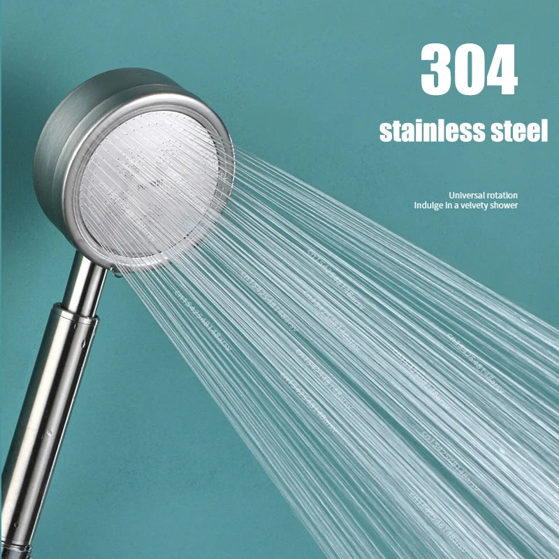 Stainless Steel Shower Head High-pressure Handheld