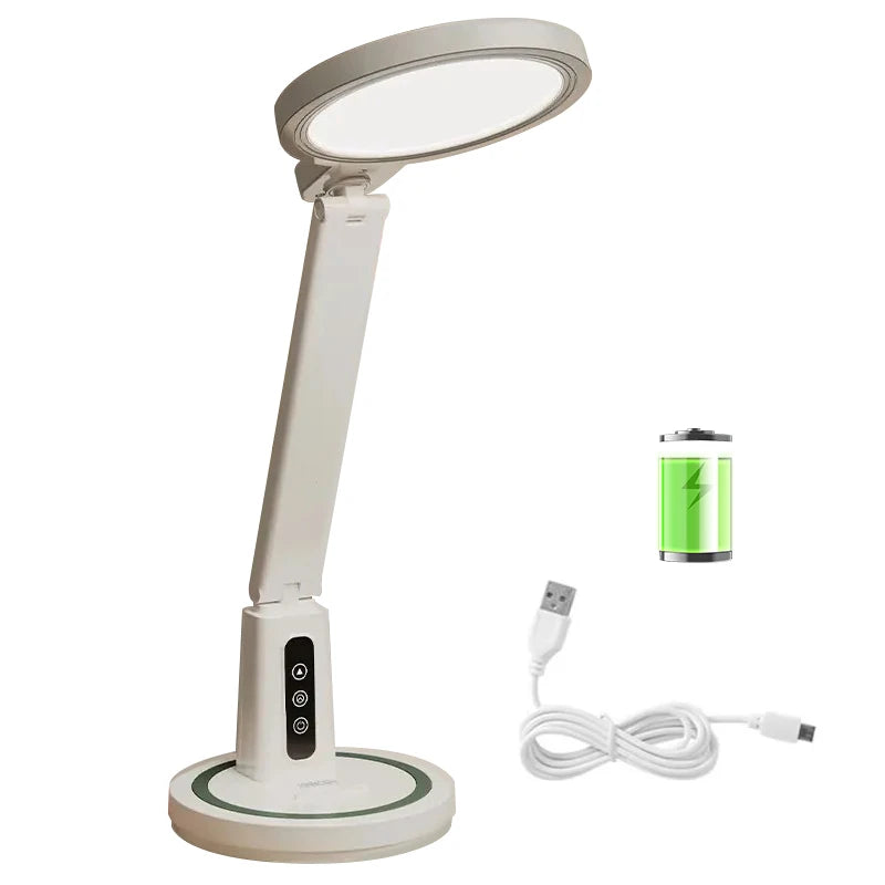 LED Clock Table Lamp