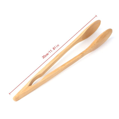 1 Pc Bamboo Wooden Food BBQ Salad Kitchen Tool