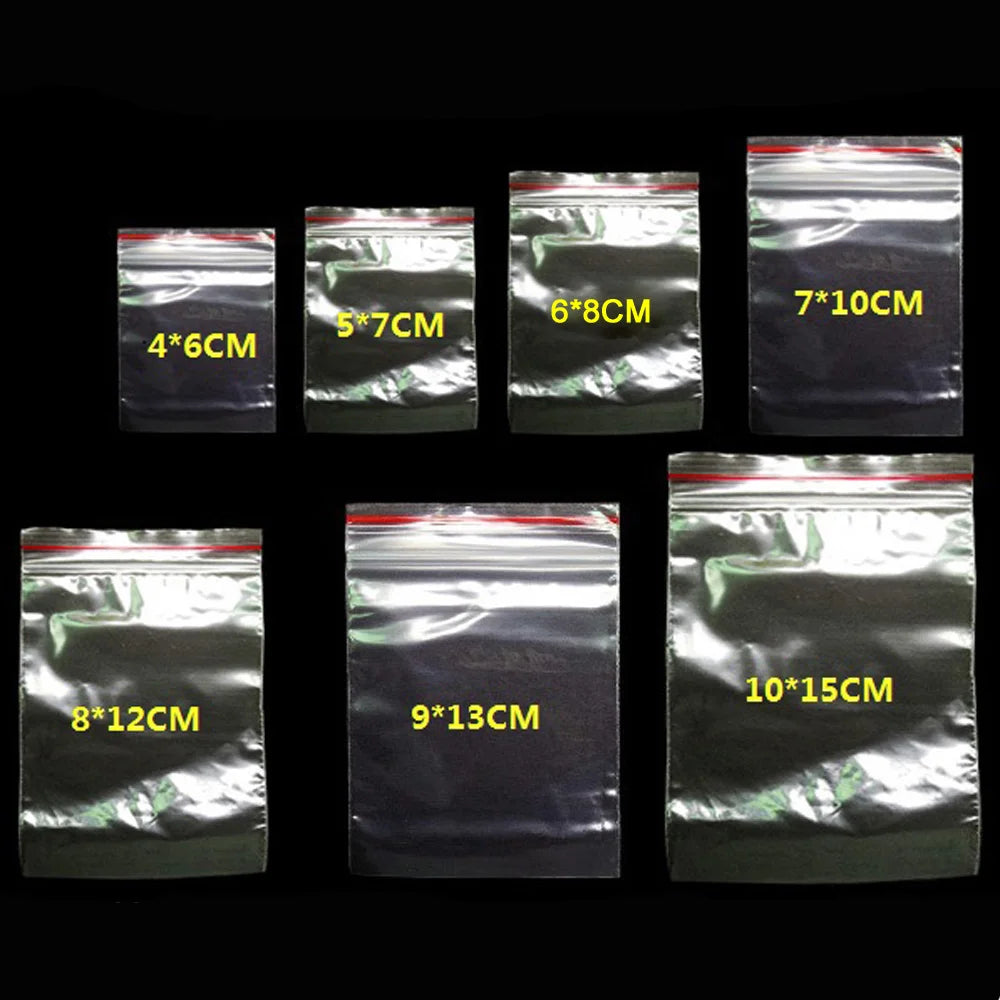 100pcs/pack Small Zip Lock Food Storage Bag