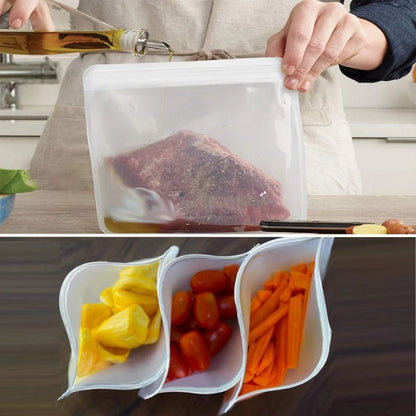 1/2/3/5Pcs Reusable Food Freezer Bags