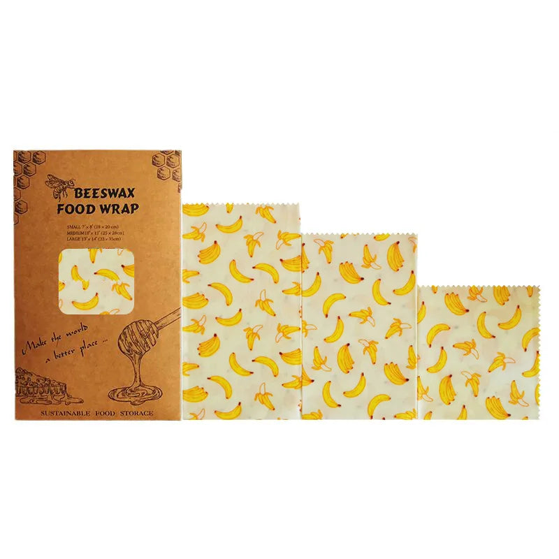 3/7 Pcs Beeswax Food Wraps