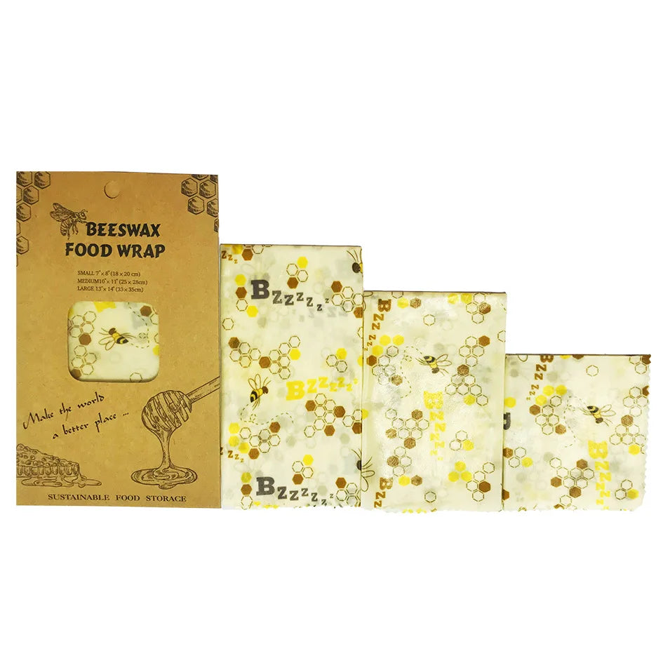 3/7 Pcs Beeswax Food Wraps