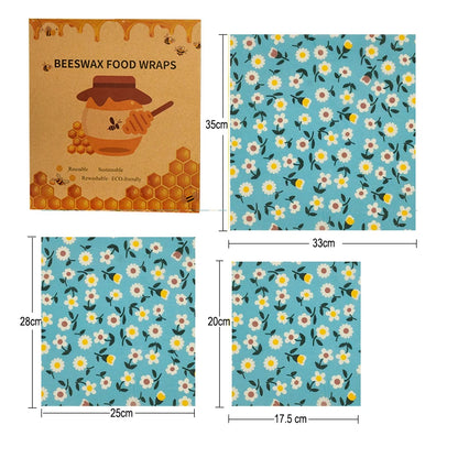 3/7 Pcs Beeswax Food Wraps