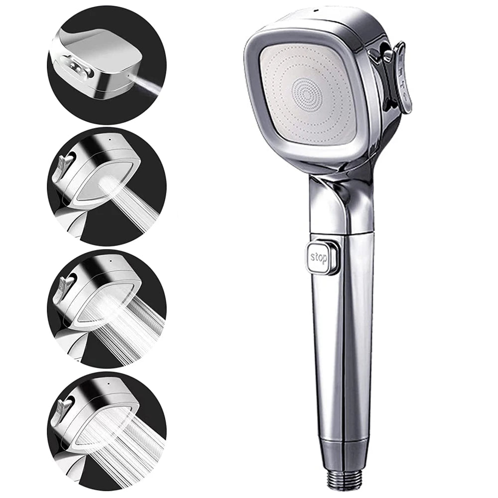 Upgraded 4 Modes High Pressure Shower