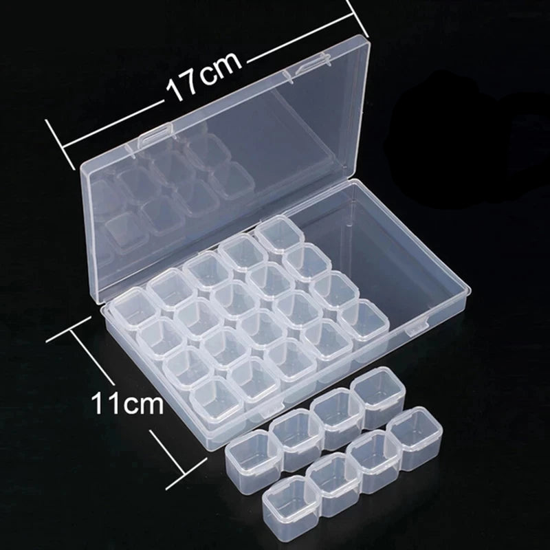 28/56 Grids Adjustable Plastic Storage Box