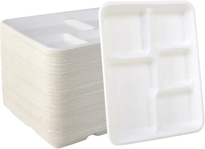 6 Compartment 90 Pack Compartment Paper Plate