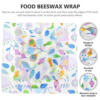 3 Pcs Food Packing Beeswax Wrap
