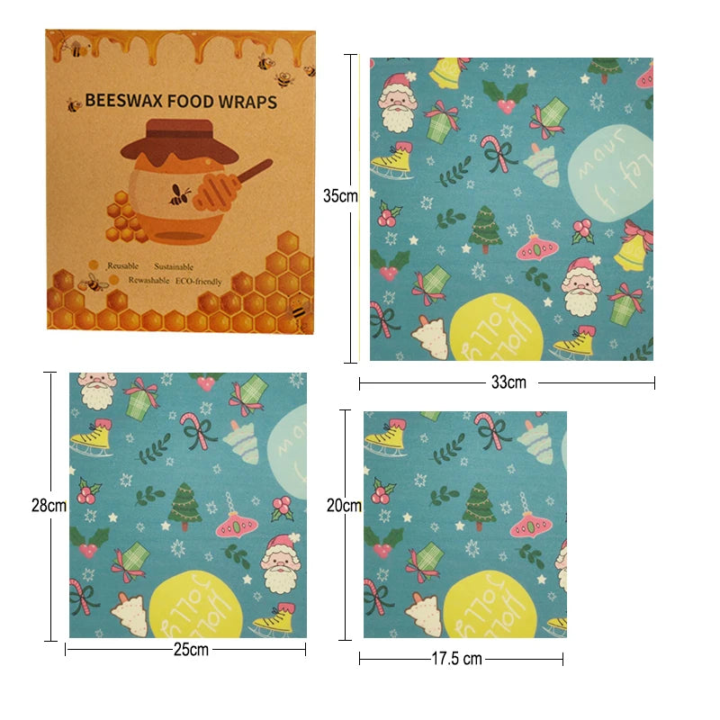 3/7 Pcs Beeswax Food Wraps