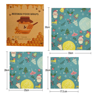 3/7 Pcs Beeswax Food Wraps