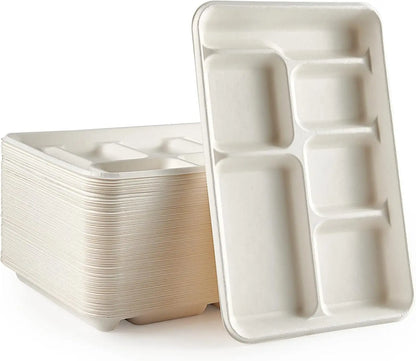 6 Compartment 90 Pack Compartment Paper Plate