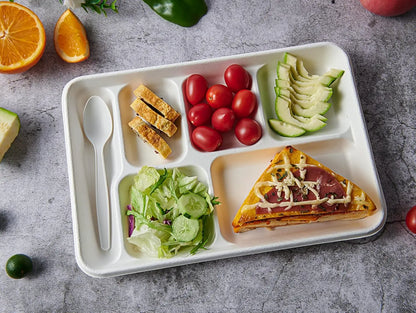 6 Compartment 90 Pack Compartment Paper Plate