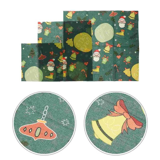 3 Pcs Reusable Fresh Keeping Beeswax Wrap