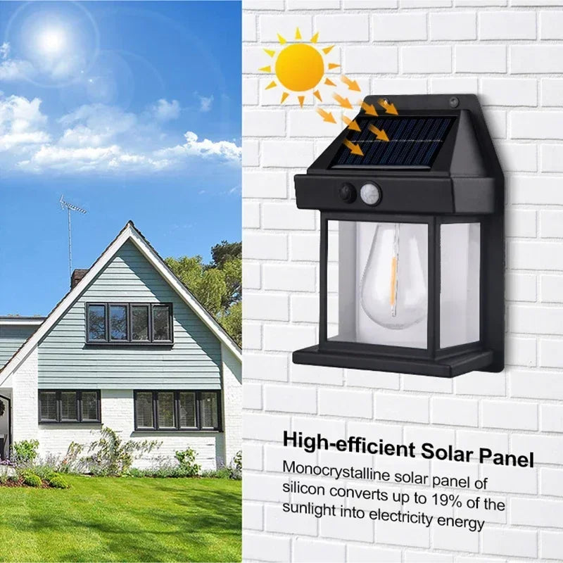 1~4Pcs Outdoor Solar Wall Lamp
