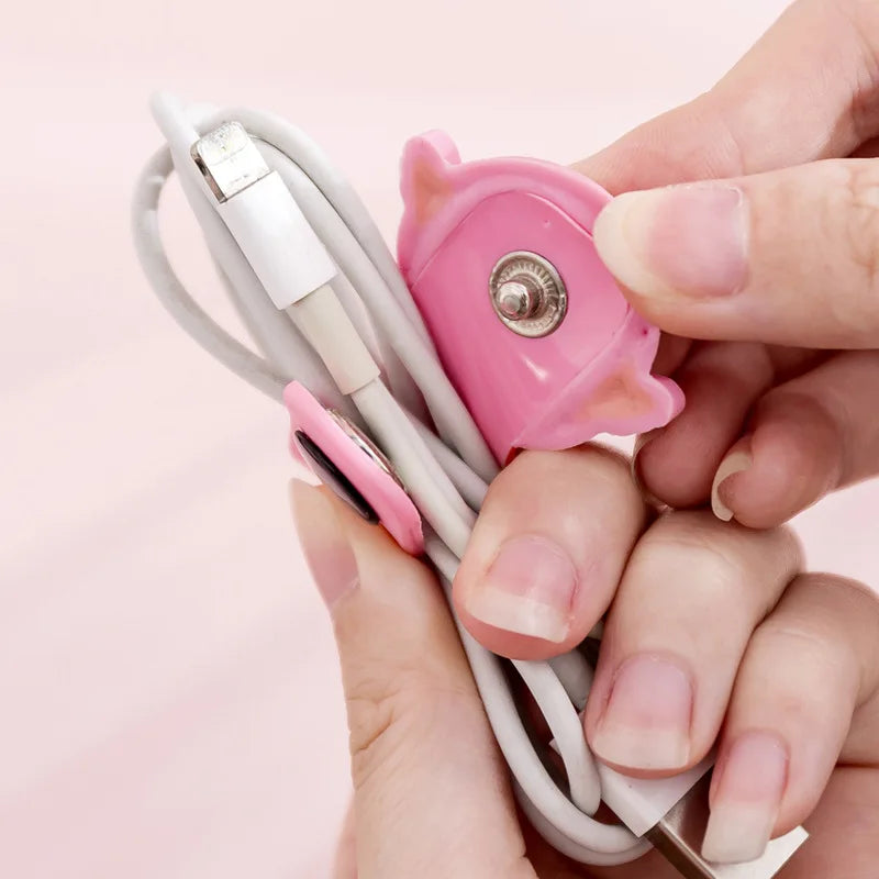 Cable Organizers Reusable Silicone Cable Ties Cord