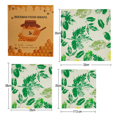 3/7 Pcs Beeswax Food Wraps