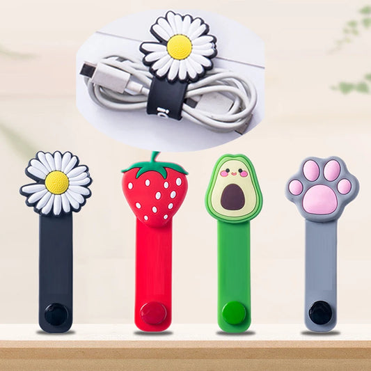 Cable Organizers Reusable Silicone Cable Ties Cord
