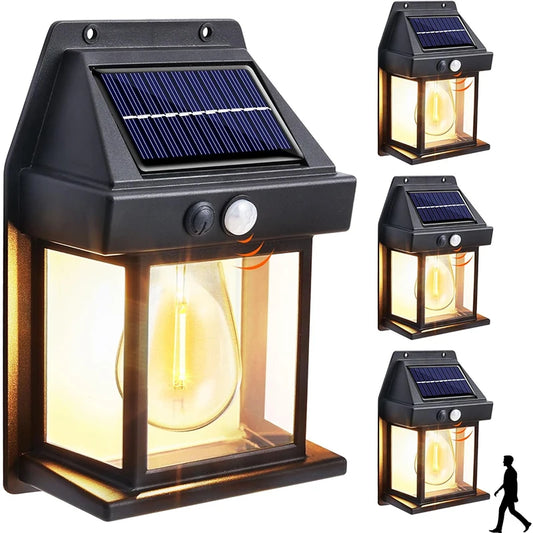 1~4Pcs Outdoor Solar Wall Lamp