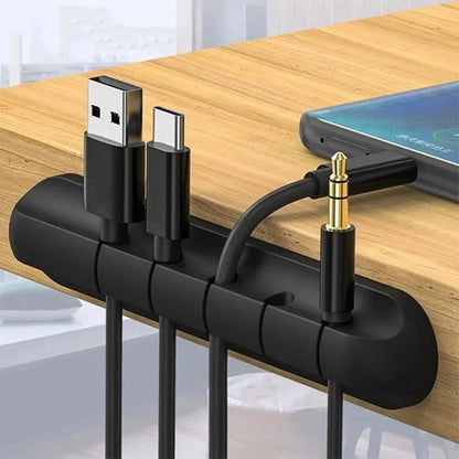 Cable Holder Chips Silicone Flexible Cable Holder Cord