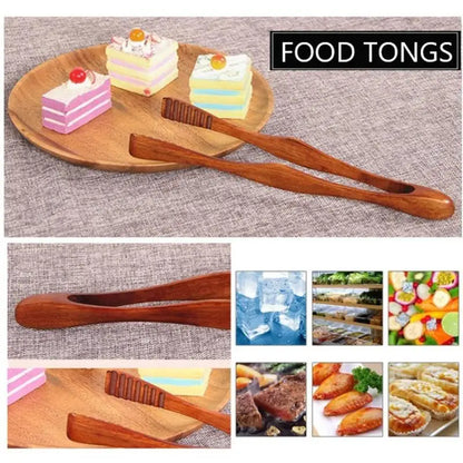 Bacon Steak Bread Cake Wooden Clip Utensil