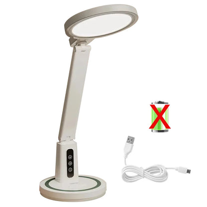 LED Clock Table Lamp