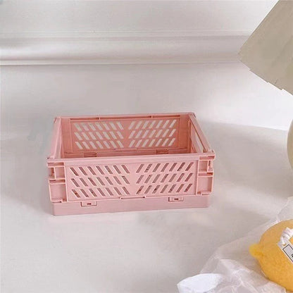 Plastic Foldable Storage Crate Bin
