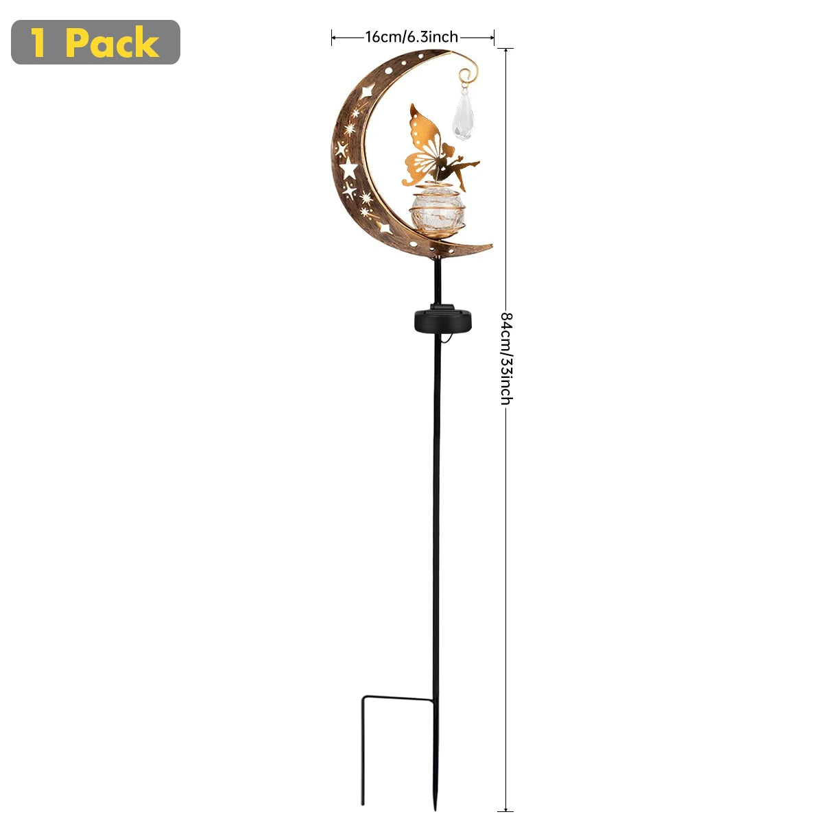 Solar Decroation Light Moon Fairy Lamp