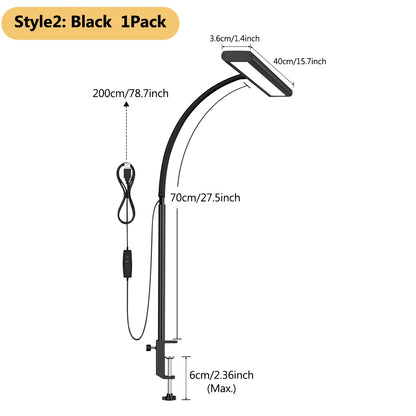 Eye-Caring Desk Light Lamp with Stepless Dimming Adjustable