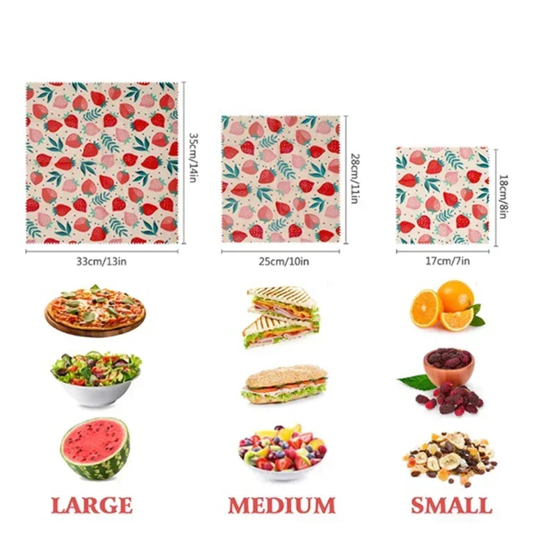 Reusable Food Fresh Keeping Cloth Beeswax Food Wrap