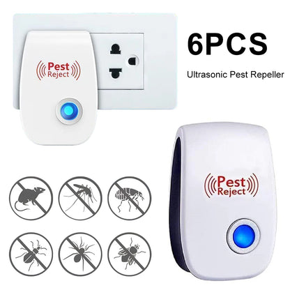6Pcs Ultrasonic Pest Repeller Insect Bugs