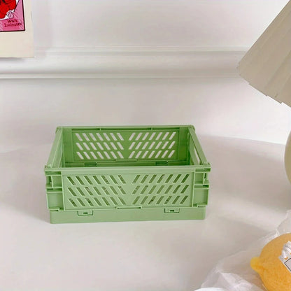 Plastic Foldable Storage Crate Bin