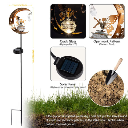 Solar Decroation Light Moon Fairy Lamp