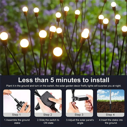 6/8/10 Lights LED Solar Powered Firefly Light