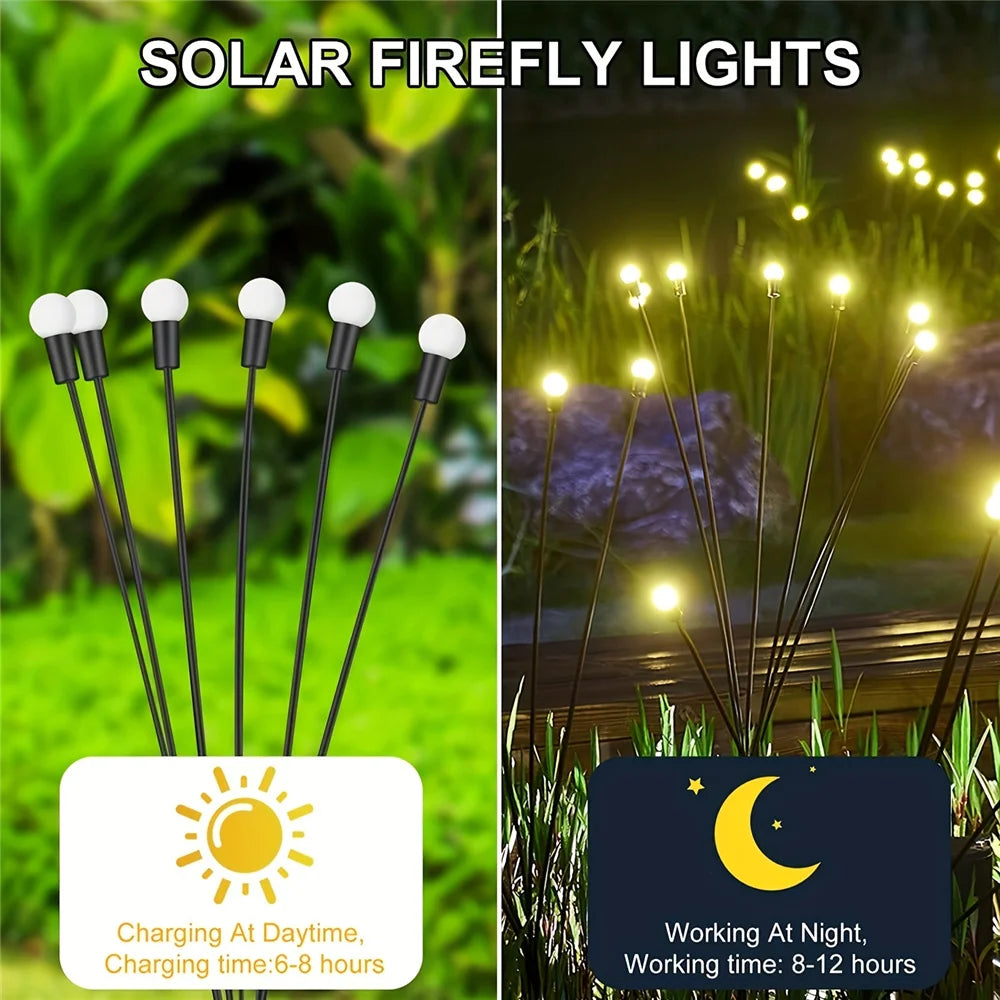 6/8/10 Lights LED Solar Powered Firefly Light