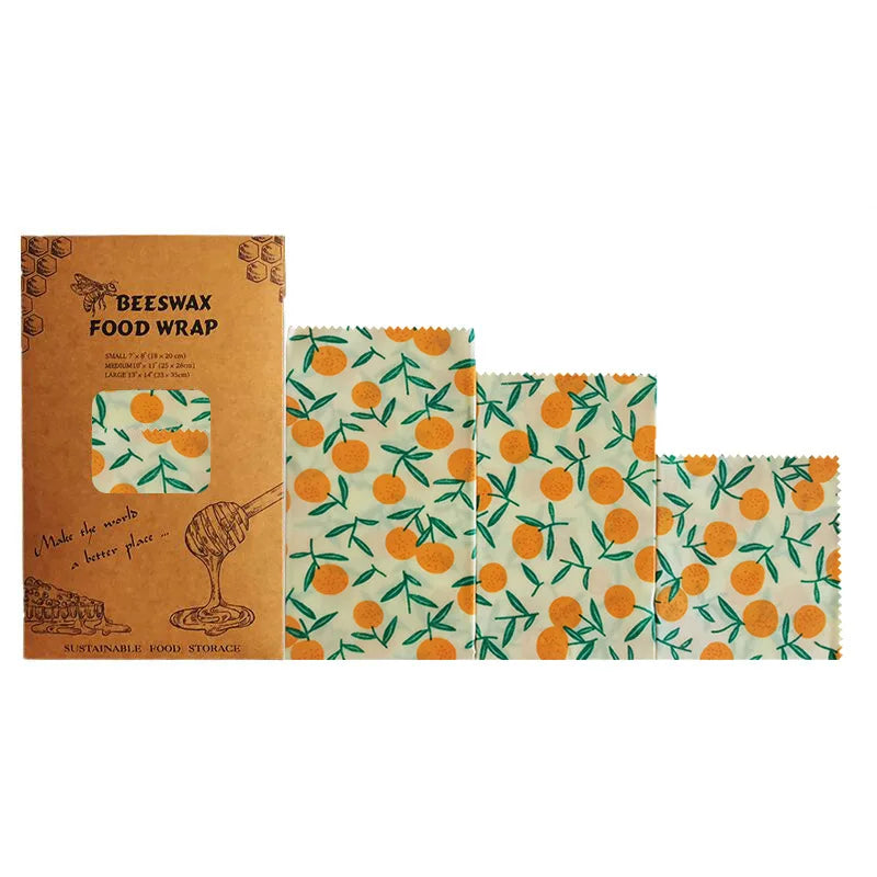 3/7 Pcs Beeswax Food Wraps
