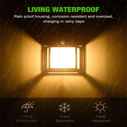 1~4Pcs Outdoor Solar Wall Lamp