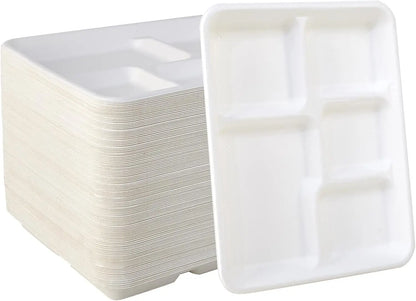 6 Compartment 90 Pack Compartment Paper Plate