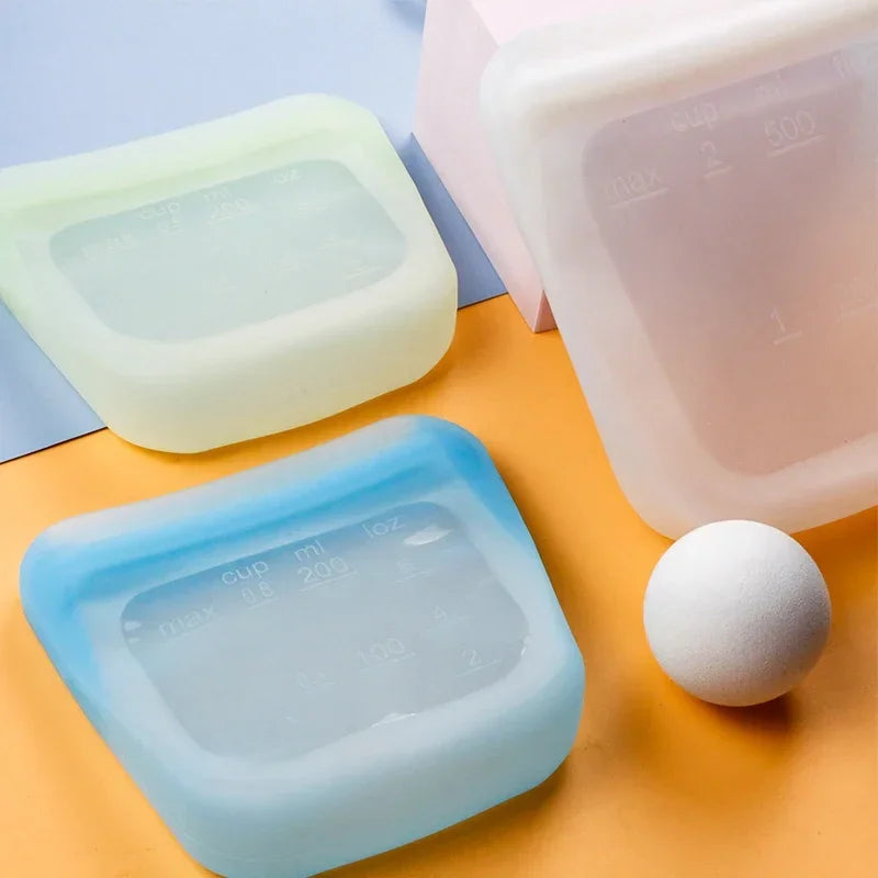 Silicone Food Storage Containers Reusable Bag
