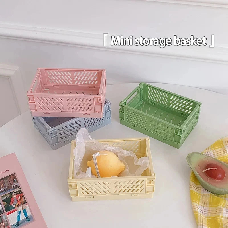 Plastic Foldable Storage Crate Bin