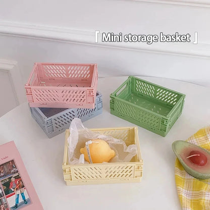 Plastic Foldable Storage Crate Bin