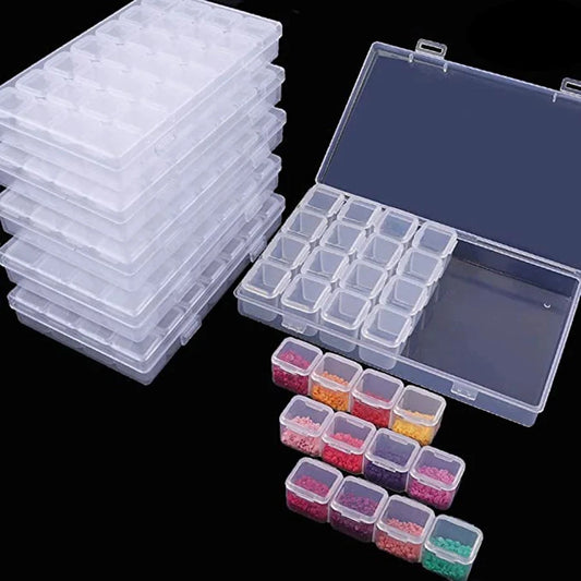 28/56 Grids Adjustable Plastic Storage Box