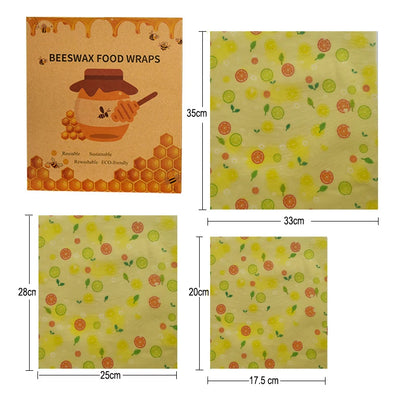 3/7 Pcs Beeswax Food Wraps