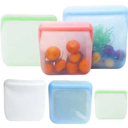 Silicone Food Storage Containers Reusable Bag